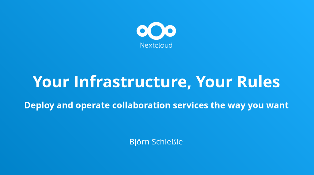 Your Infrastructure; Your Rules